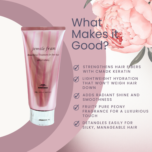 Milbon Jemile Fran Silky & Shiny Treatment - 180 mL / 6.1 oz