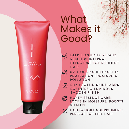 Lebel IAU Cream Silky Repair S Treatment Mask – 200 mL / 6.76 fl oz