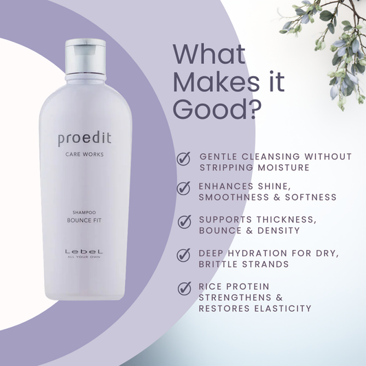 Lebel Proedit Bounce Fit Shampoo - 300 ml / 10.14 oz