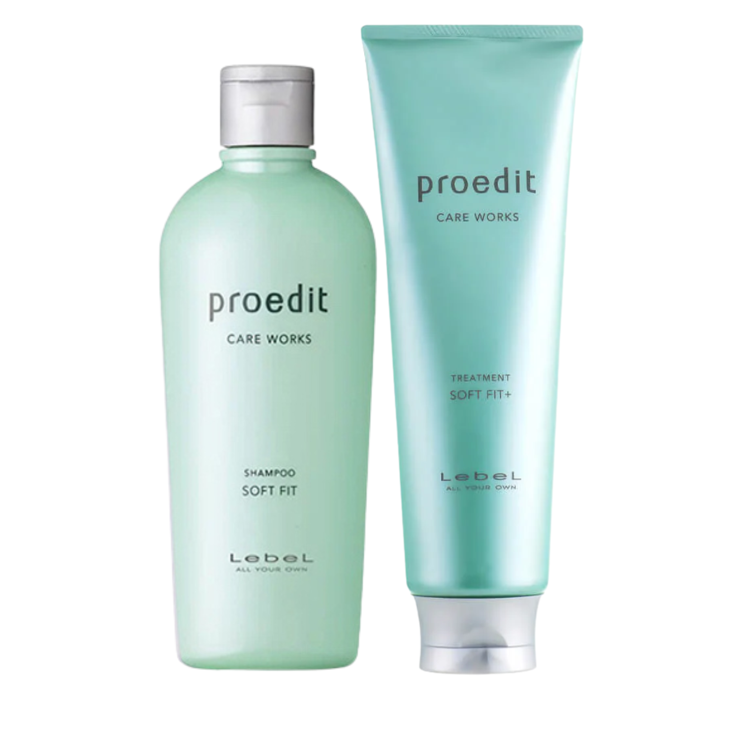 Lebel Proedit Soft Fit Hair Moisturizing Set (Shampoo 300 mL / 10.1 fl.oz + Treatment 250 g / 8.8 oz)